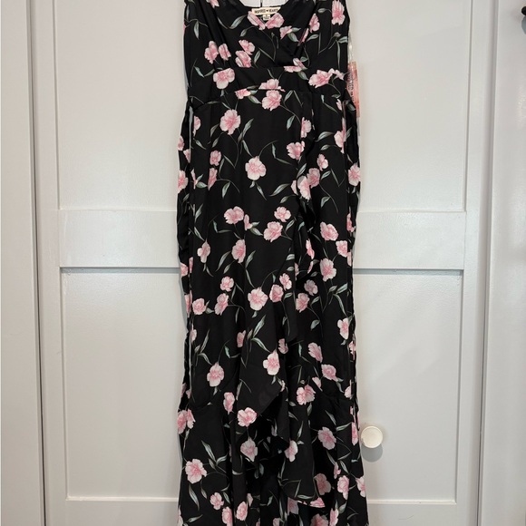 Floral Black and Pink Maxi Dress - Picture 1 of 1
